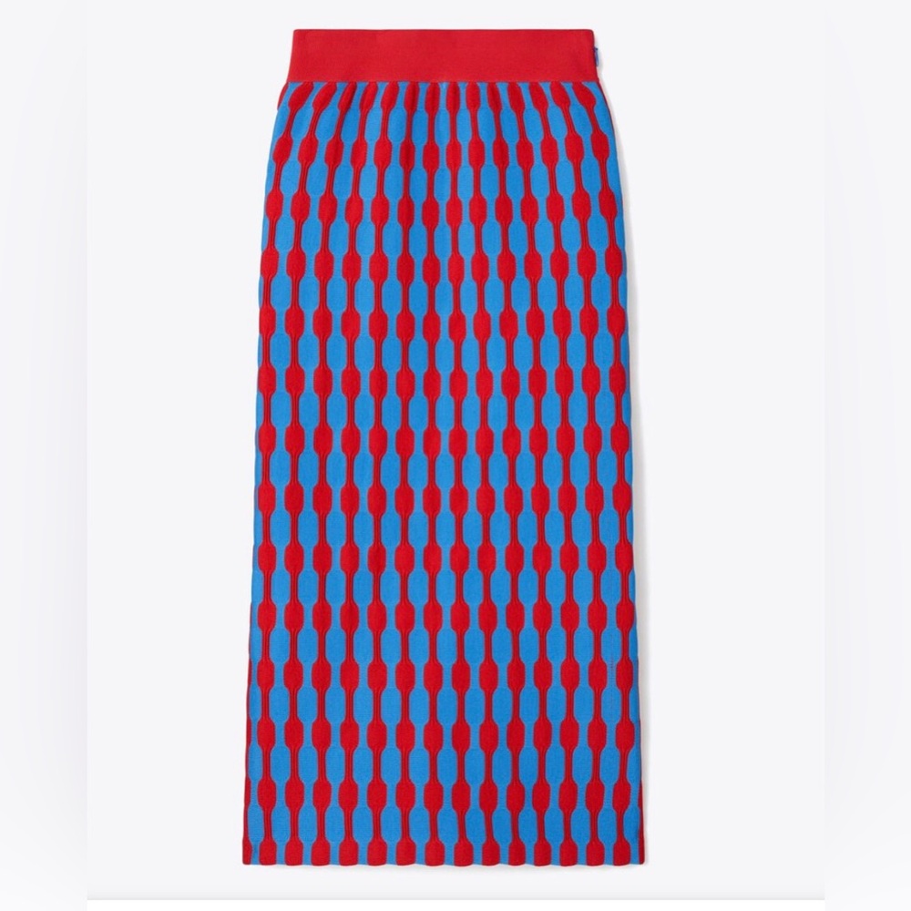 TORY BURCH Bubble Stripe Skirt Women’s Small